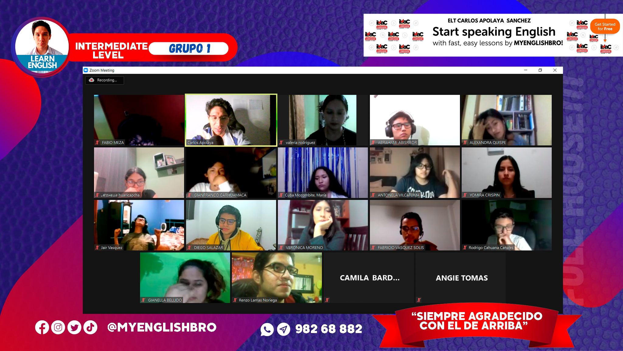 chica aprendiendo ingles 